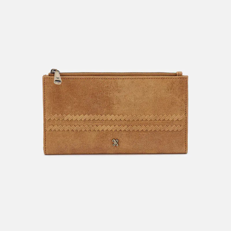 Jill Large Bifold Wallet in Buffed Leather Whiskey
