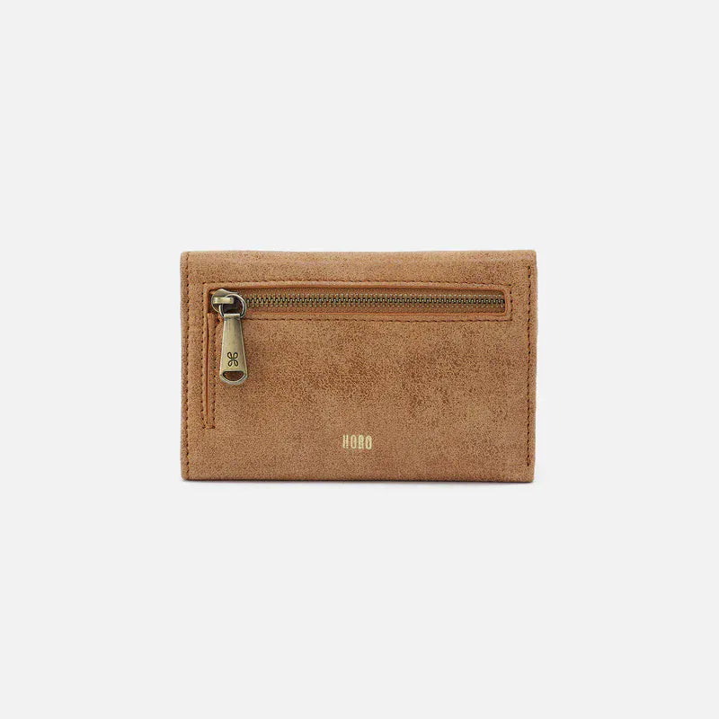 Jill Trifold Wallet Buffed Leather Whiskey