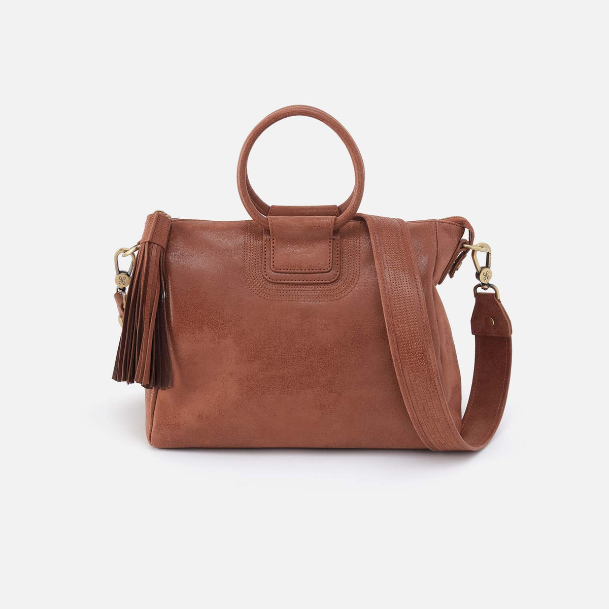 Hobo Sheila Medium Satchel in Buffed Leather - Burnished Saddle - Little Miss Muffin Children & Home
