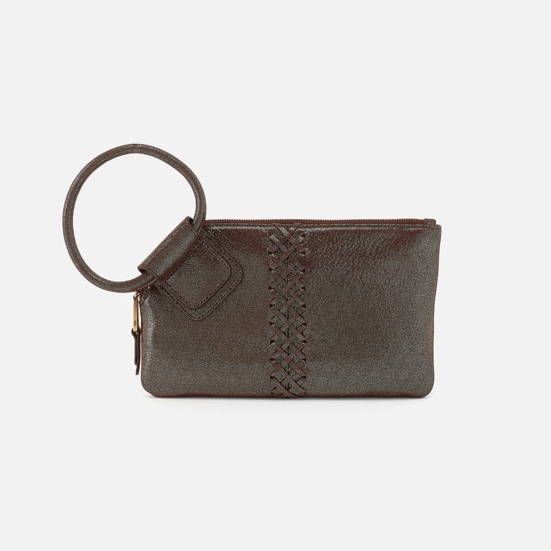 Hobo Hobo Sable Wristlet In Metallic Leather in Coffee Galaxy - Little Miss Muffin Children & Home