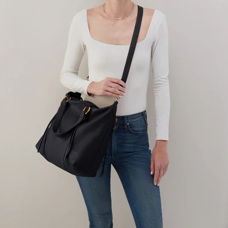 Harley Satchel in Pebbled Leather