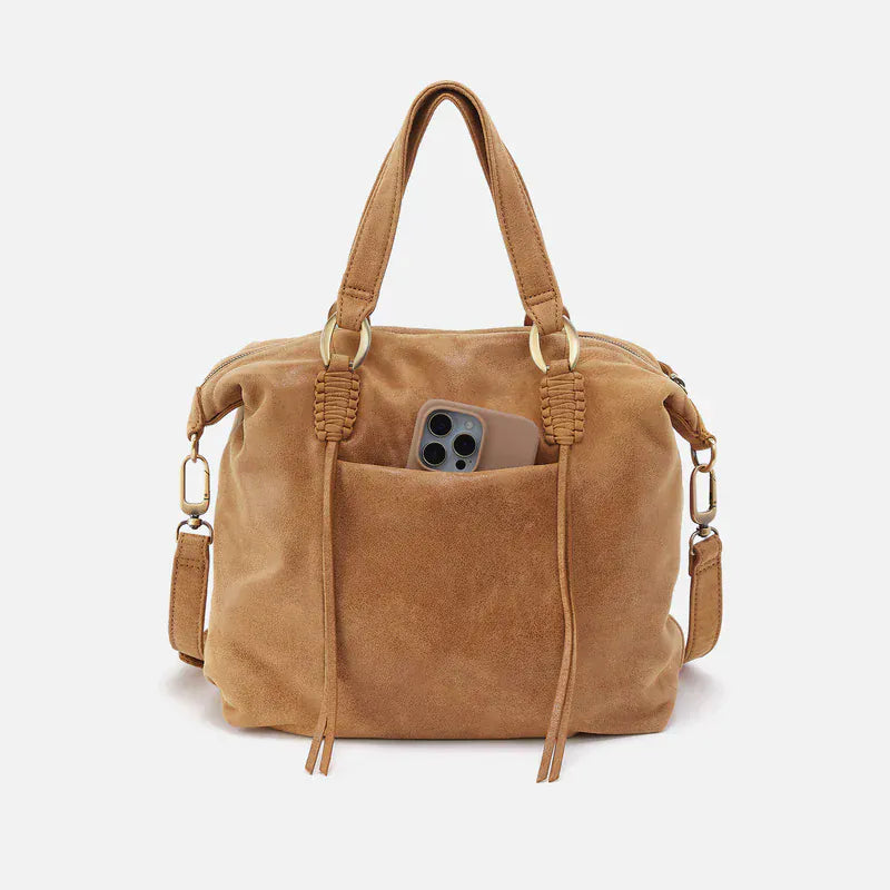 Harley Satchel in Buffed Leather