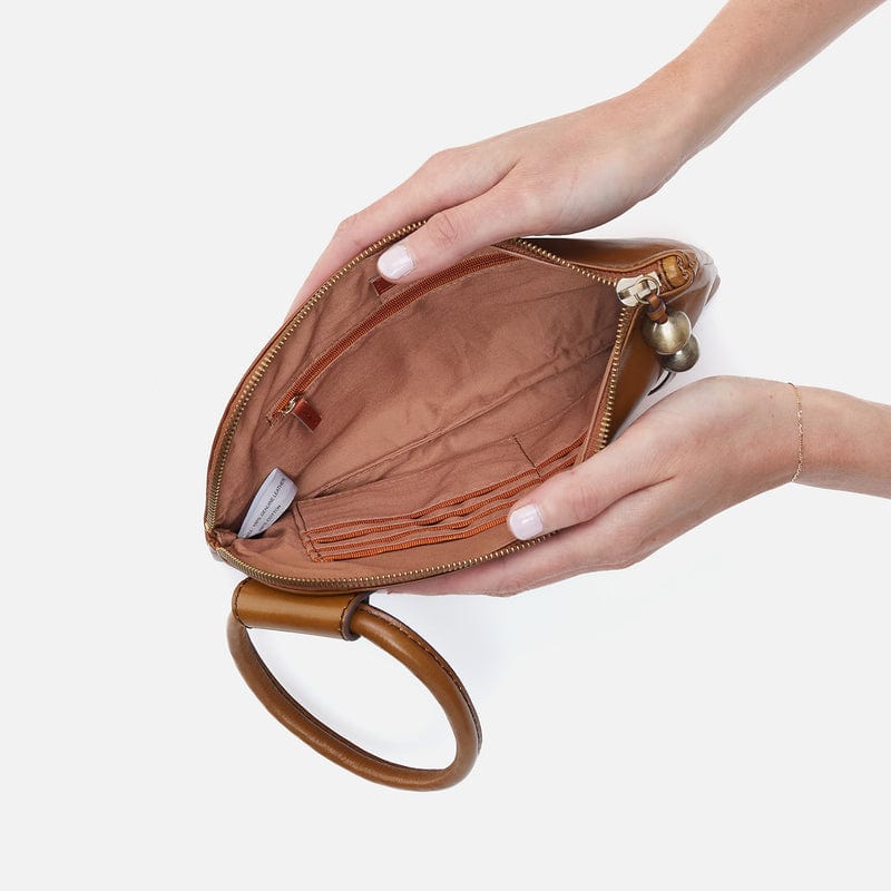 Hobo Hobo Sable Wristlet Polished Leather in Truffle With Studs - Little Miss Muffin Children & Home