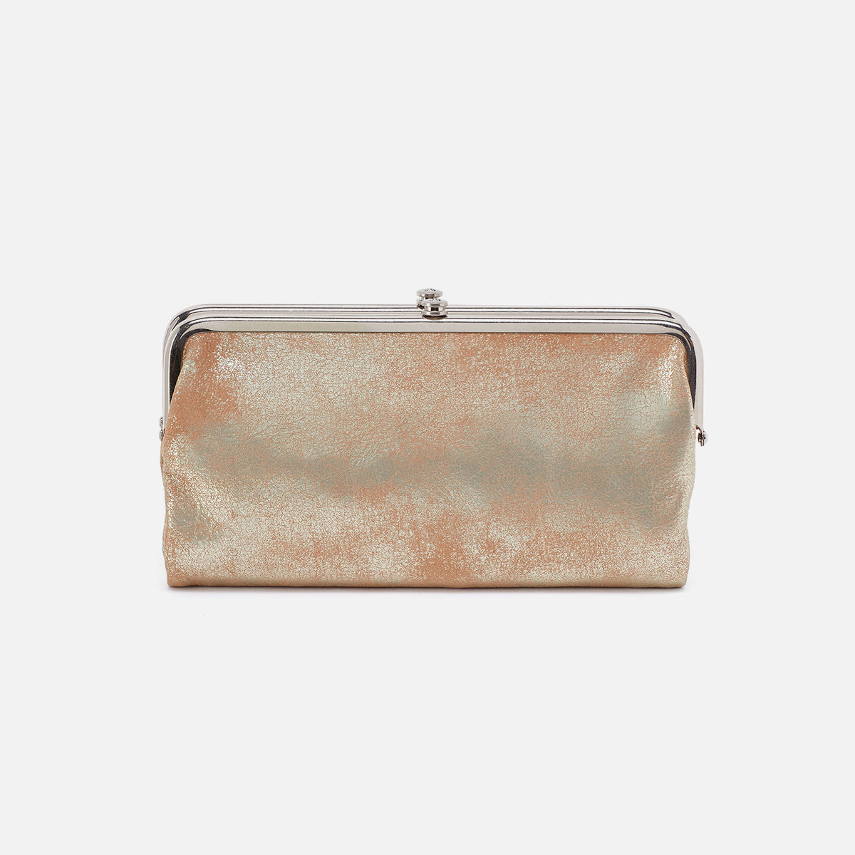 Hobo Lauren Clutch-Wallet In Metallic Leather Saddle Stardust - Little Miss Muffin Children & Home
