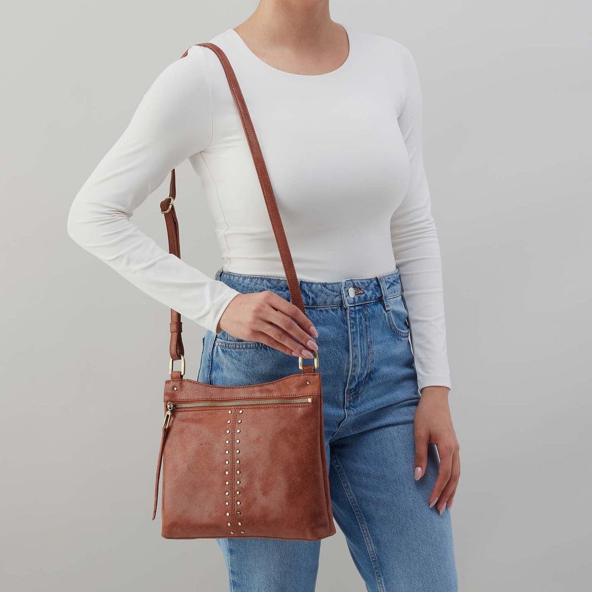 Hobo Cambel Crossbody in Buffed Leather - Burnished Saddle - Little Miss Muffin Children & Home