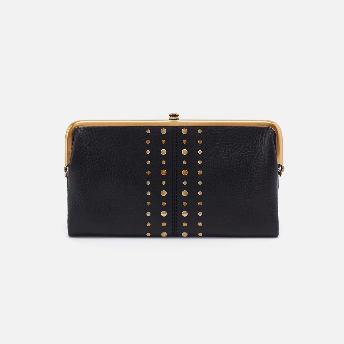 Hobo Lauren Clutch-Wallet in Suede Leather, Black With Studs - Little Miss Muffin Children & Home