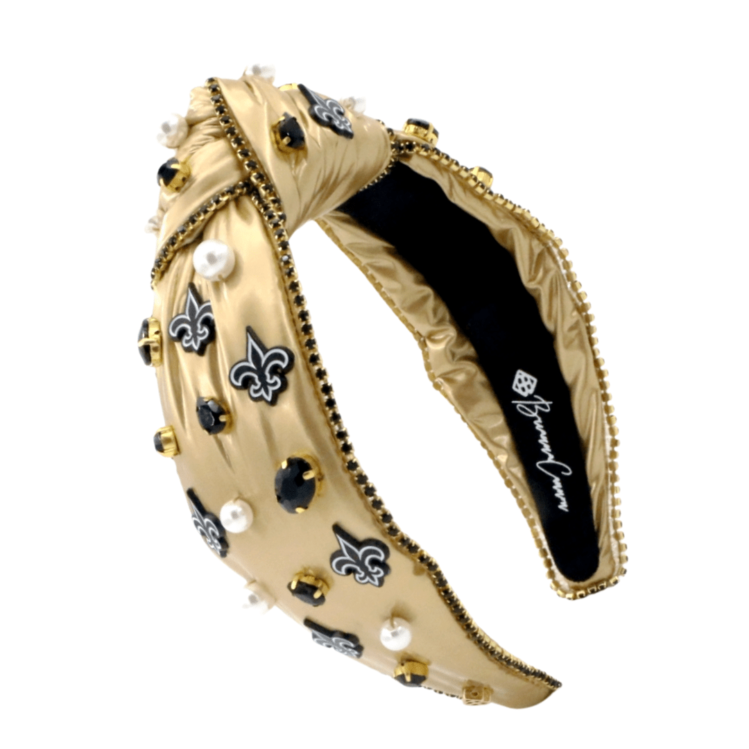 Brianna Cannon New Orleans Saints Adult Cross Stitch Headband main image 1