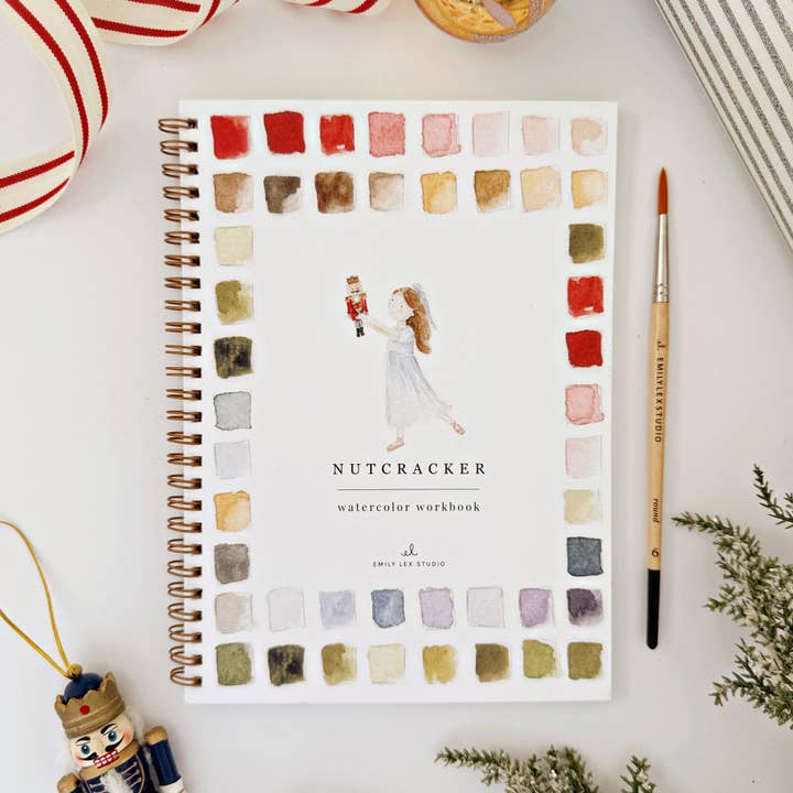 emily lex Nutcracker Watercolor Workbook