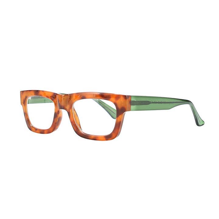 Ollie Amber Tortoise/Green Blue Light Blocking Readers