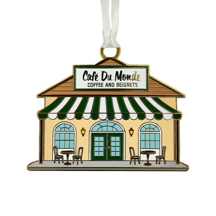 Café Du Monde Building Enamel Ornament