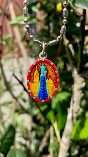 Saints For Sinners Saints For Sinners Our Lady of Loreto Hand Painted Medal - Little Miss Muffin Children & Home