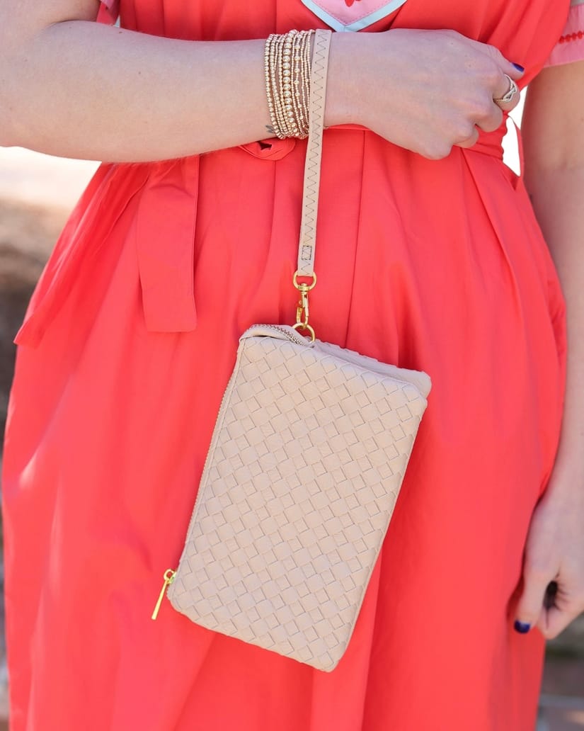 Liz Crossbody Bag Woven Tan