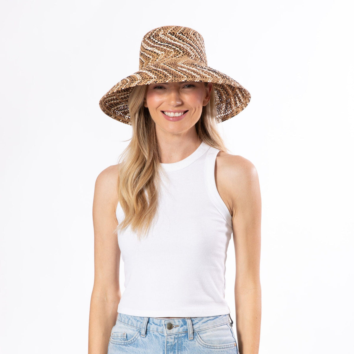 The Briza Open Weave Round Crown Hat
