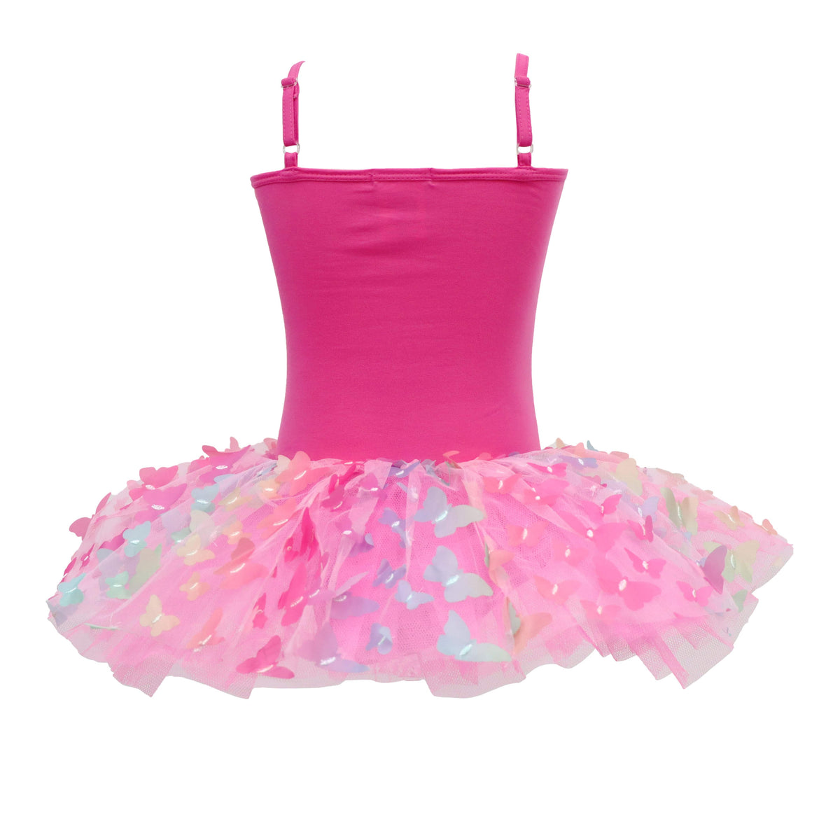 Pink Poppy Rainbow Butterfly Tutu in Hot Pink