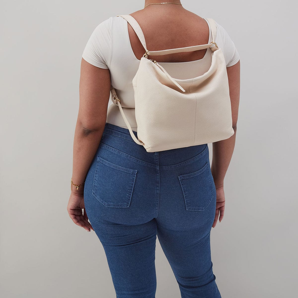 Hobo Hobo Emily Convertible Backpack in Cream - Little Miss Muffin Children & Home