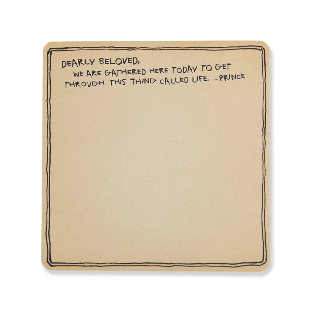 Sugarboo Dearly Beloved Prince Square Notepad