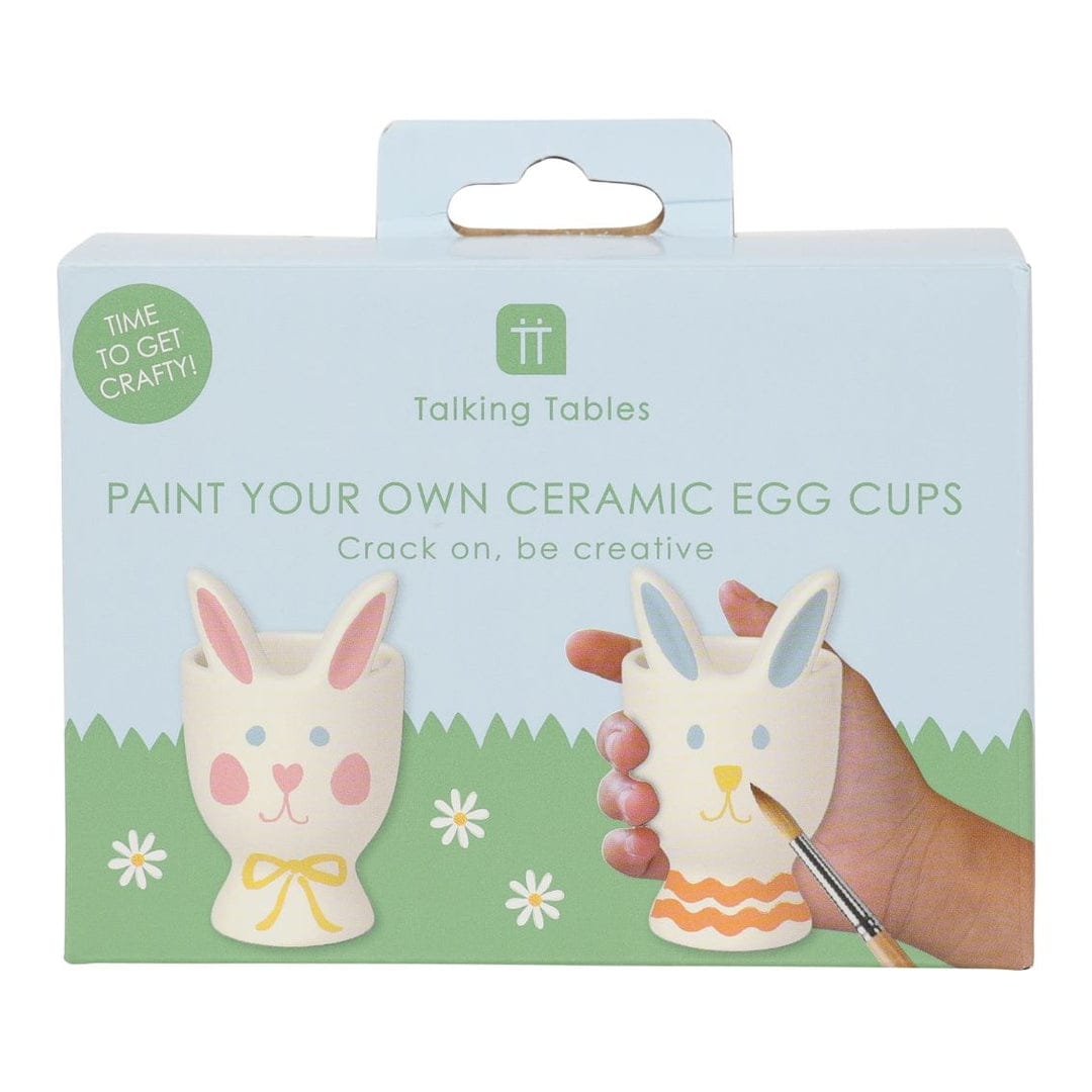 Talking Tables Paint Your Own Ceramic Easter Egg Cup - 2 Pack - Little Miss Muffin Children & Home
