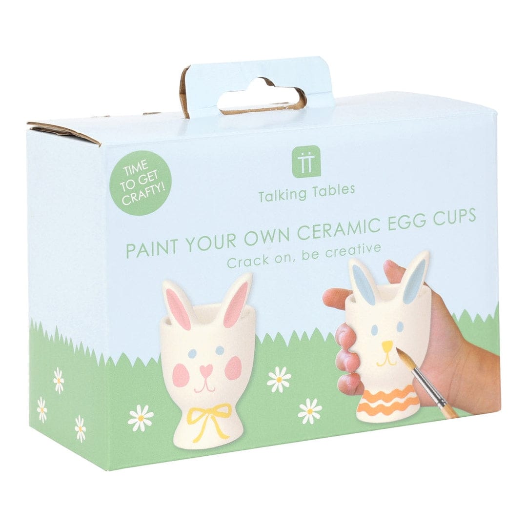 Talking Tables Paint Your Own Ceramic Easter Egg Cup - 2 Pack - Little Miss Muffin Children & Home