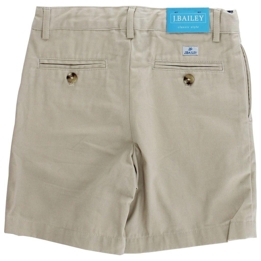 Pete Cotton Twill Shorts in Khaki