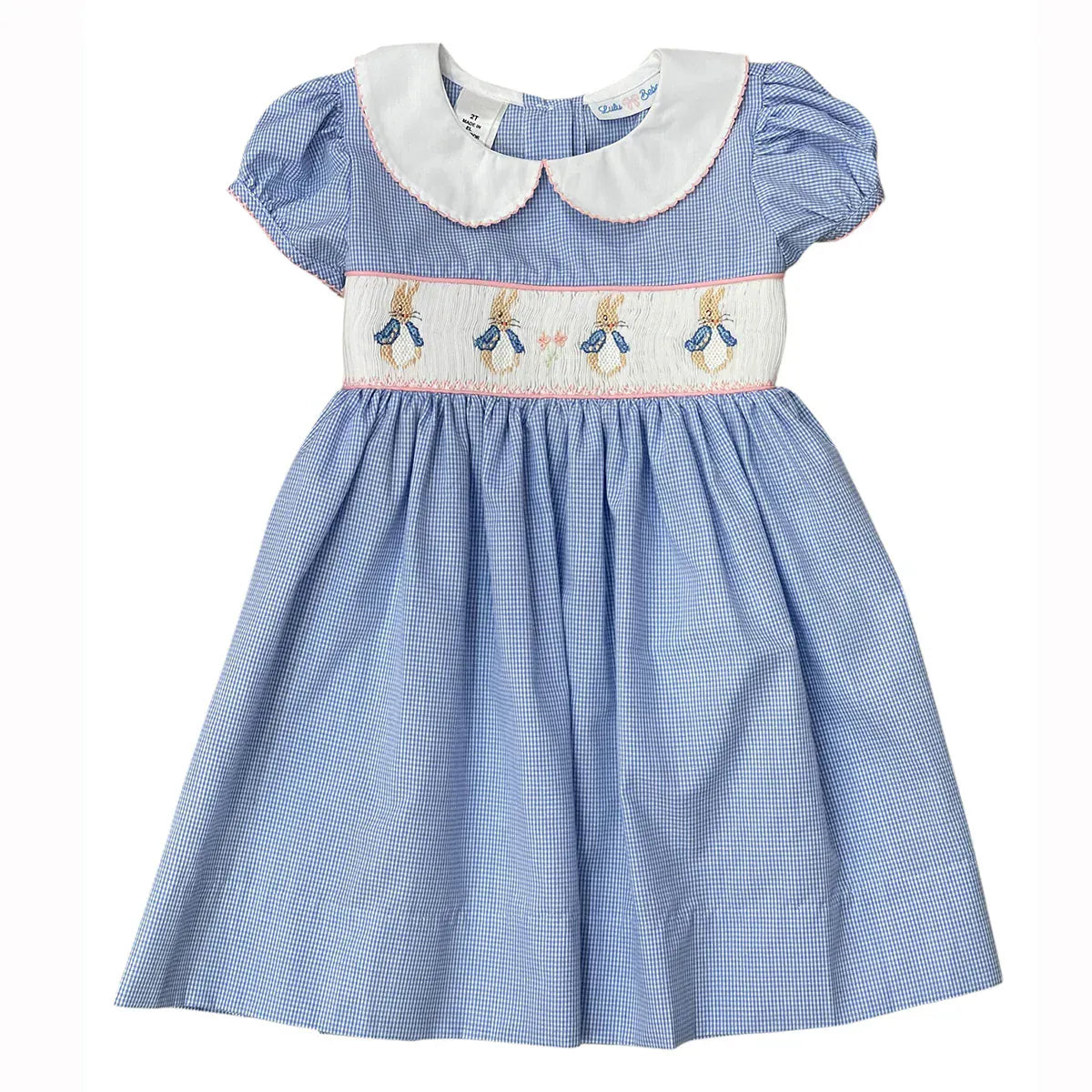 Peter Rabbit Smocked Waist Rose Dress