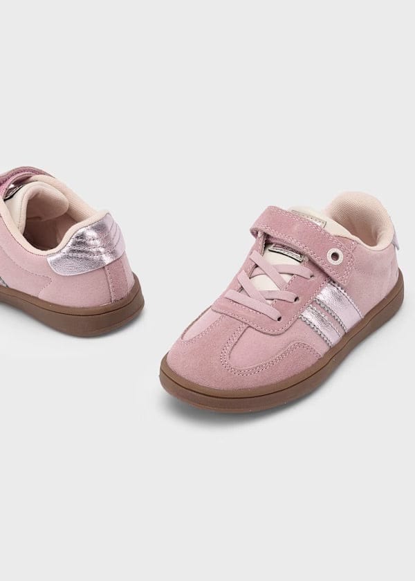 Girls pink and silver sneaker