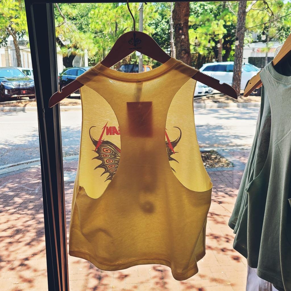 Citizen Nola Citizen Nola Metal Moth Crop Muscle Tank - Little Miss Muffin Children & Home