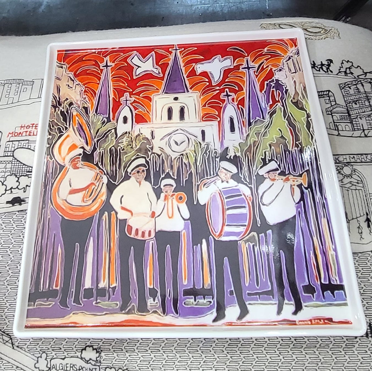 Second Line Ventures The Parish Line Square Platter - Little Miss Muffin Children & Home