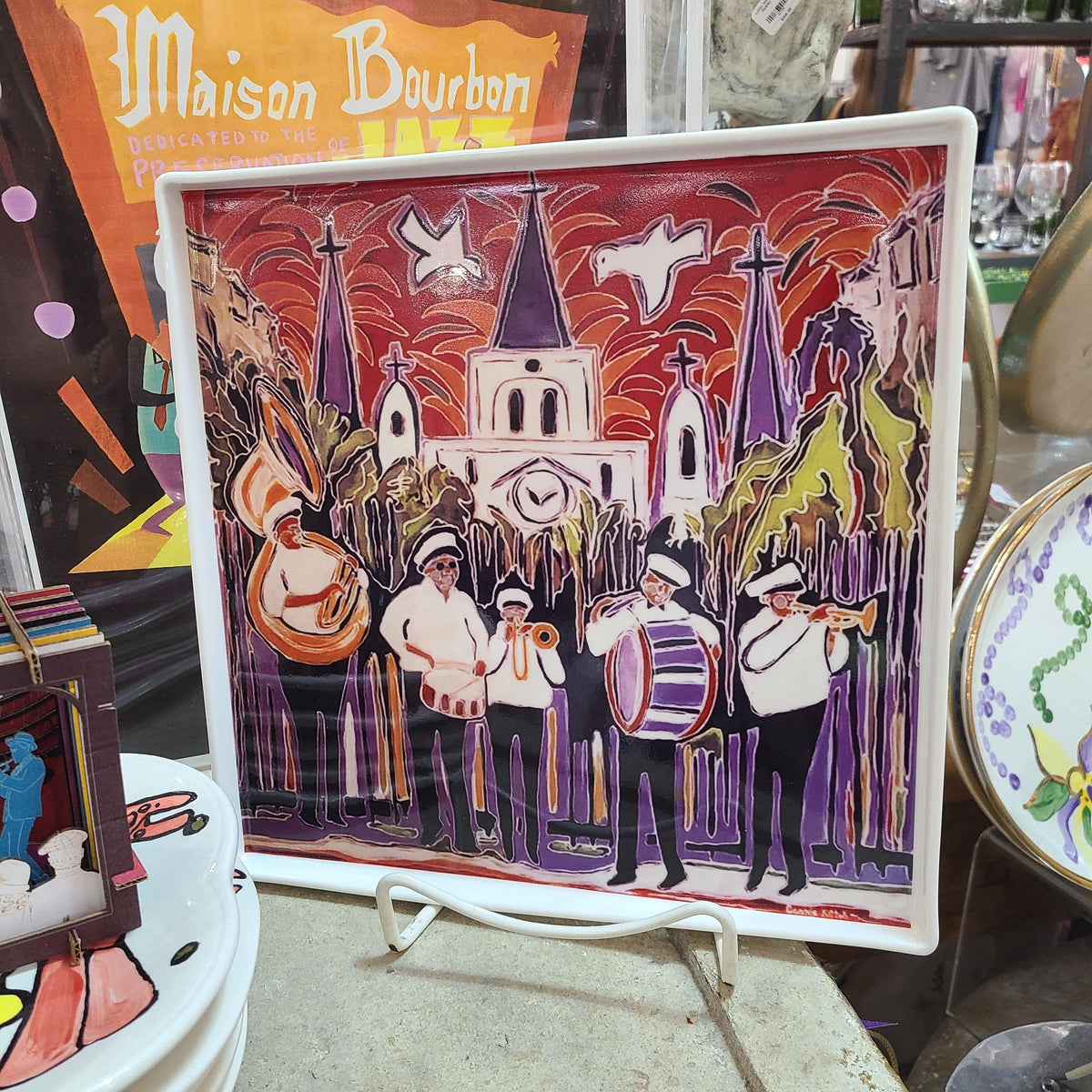 Second Line Ventures The Parish Line Square Platter - Little Miss Muffin Children & Home