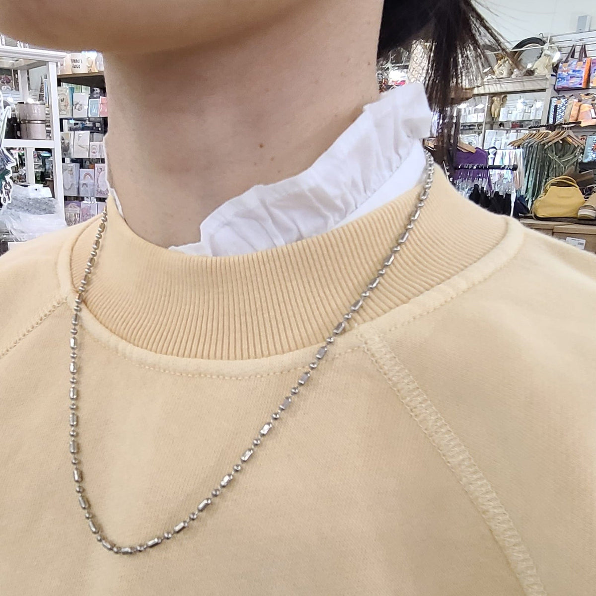 Saints For Sinners Saints for Sinners Stainless Steel Bar-Ball Chain - Little Miss Muffin Children & Home