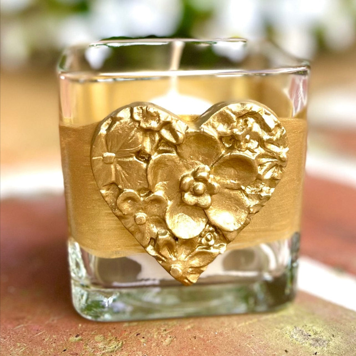 Carol Cassisa Carol Cassisa Coeur de Fleurs Large Votive - Little Miss Muffin Children & Home
