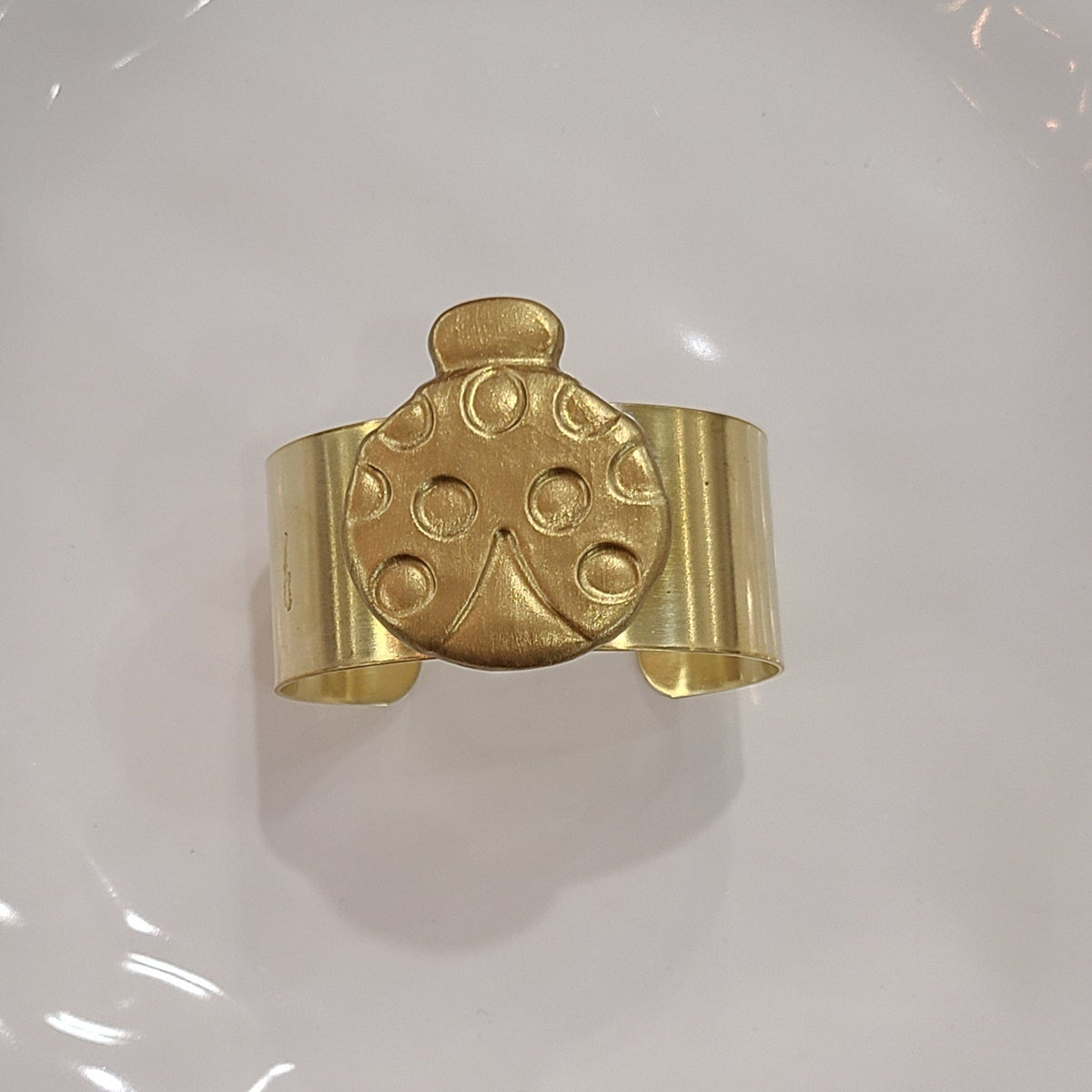 Carol Cassisa Lady Bug Brass Cuff - Little Miss Muffin Children & Home