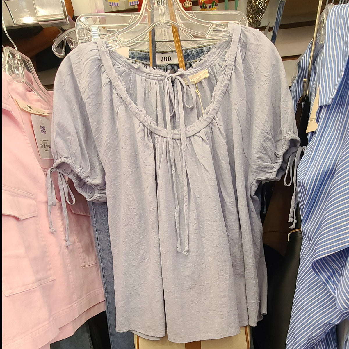 By Together Cotton Ribbon Tie Top - Little Miss Muffin Children & Home