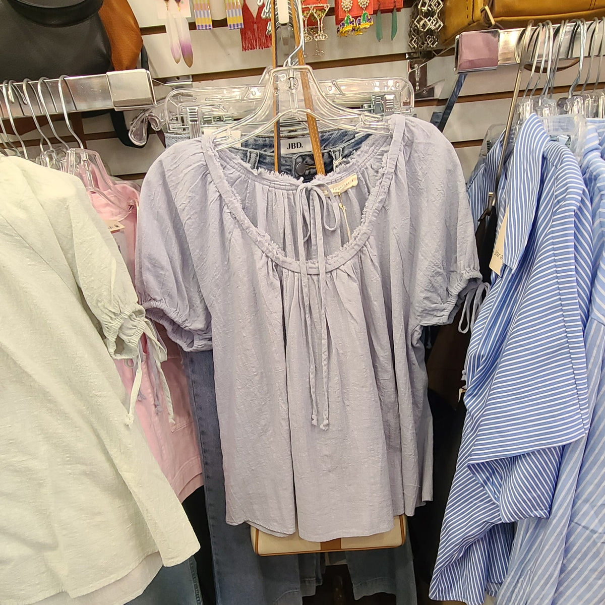 By Together Cotton Ribbon Tie Top - Little Miss Muffin Children & Home