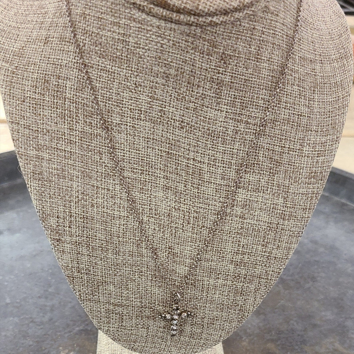 Virgins Saints & Angels Virgins Saints & Angels Madonna Charm Silverwclear Necklace - Little Miss Muffin Children & Home