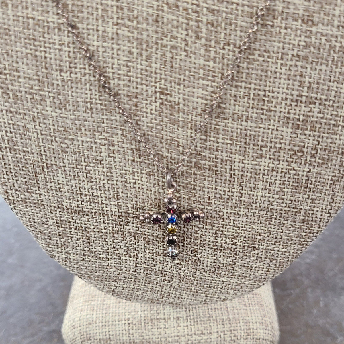 Virgins Saints & Angels Virgins Saints & Angels Madonna Charm Silverwclear Necklace - Little Miss Muffin Children & Home