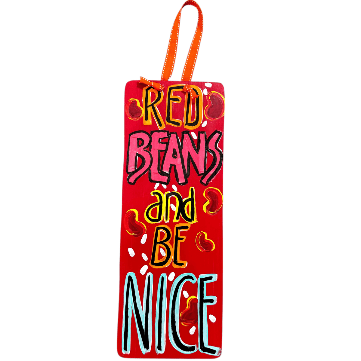 Michelle's Art Box Michelle's Art Box 6"x16" Wood Sign, Red Beans - Little Miss Muffin Children & Home