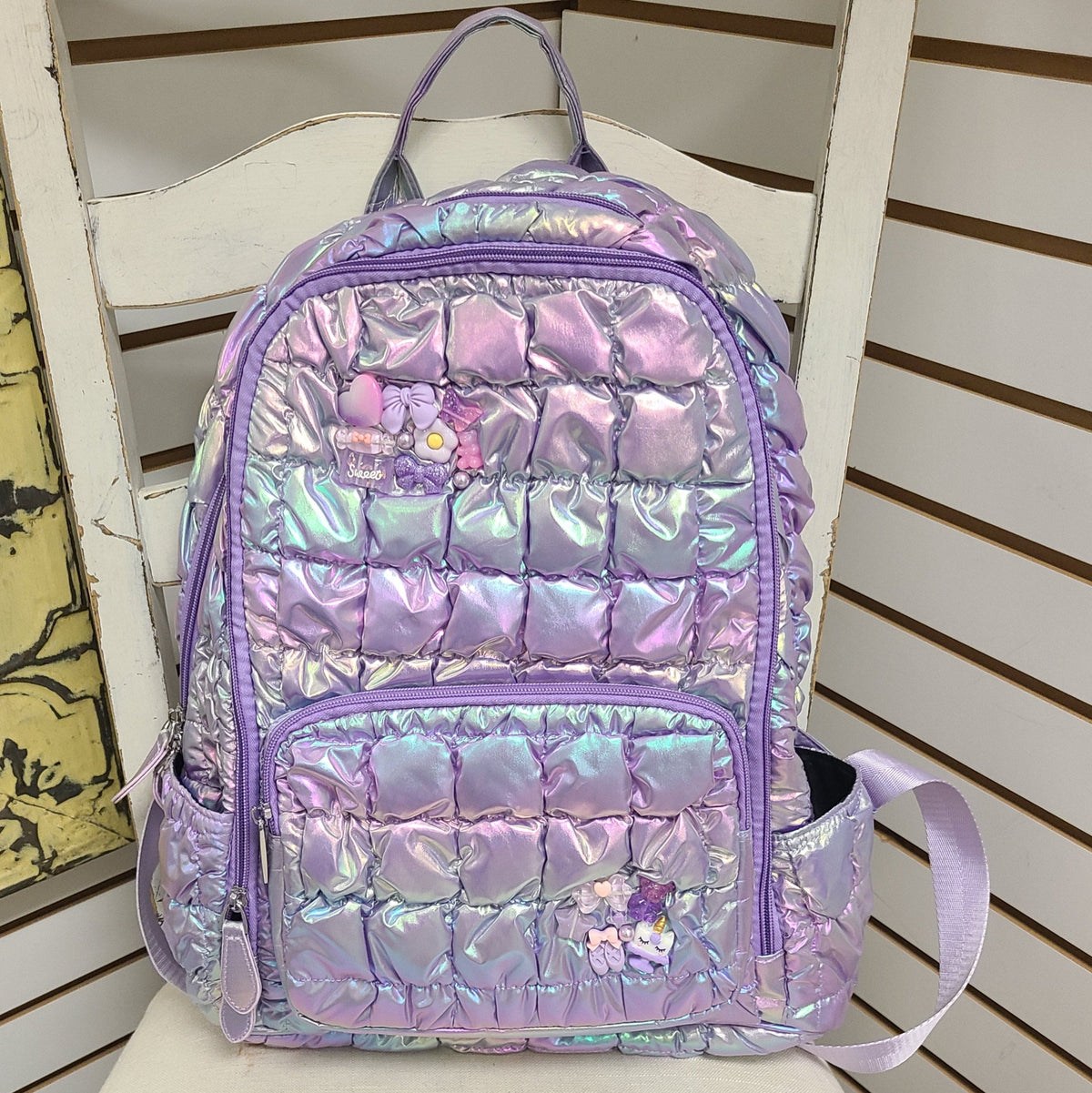 Bari Lynn Quilted Charm Backpack - Little Miss Muffin Children & Home