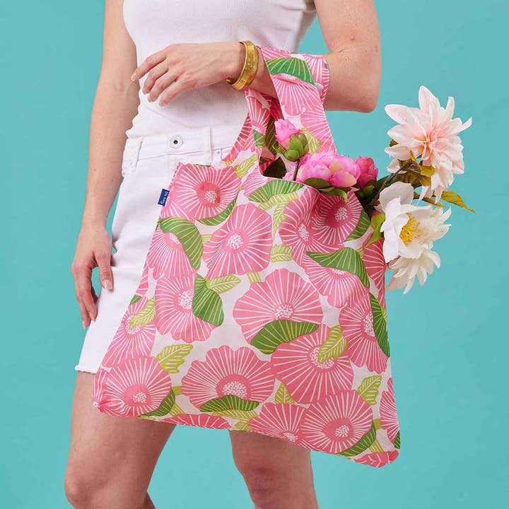 Poppy Papaver Blu Bag Reusable Shopper Tote