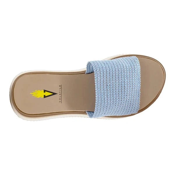 Volatile Volatile Portobello Woven Raffia Sandal in Light Blue - Little Miss Muffin Children & Home