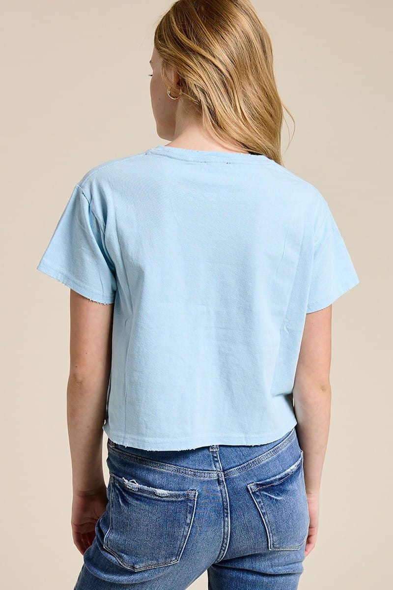 Puff Embroidered Hummingbird Tee