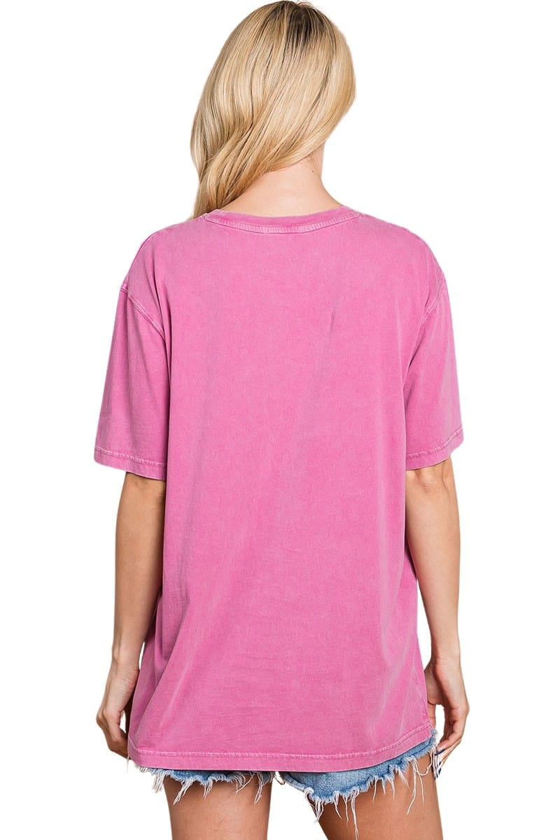 Puff Embroidered Saved by Grace Tee