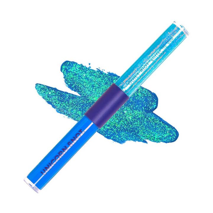 Quiet Riot 2in1 Blue-Dream Glitter Lip Duo Lip Paint