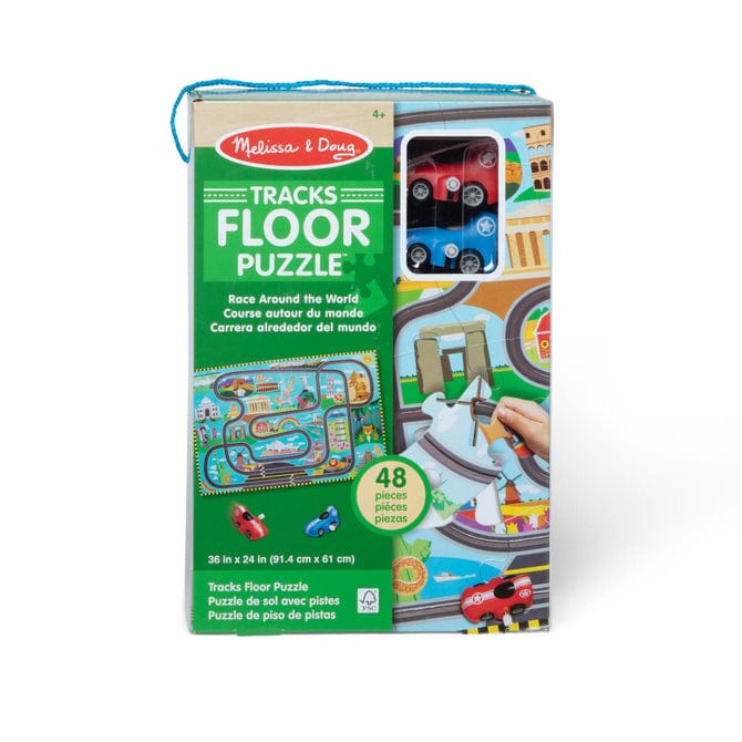 Melissa & Doug Melissa & Doug Race Around the World Tracks Floor Puzzle - Little Miss Muffin Children & Home