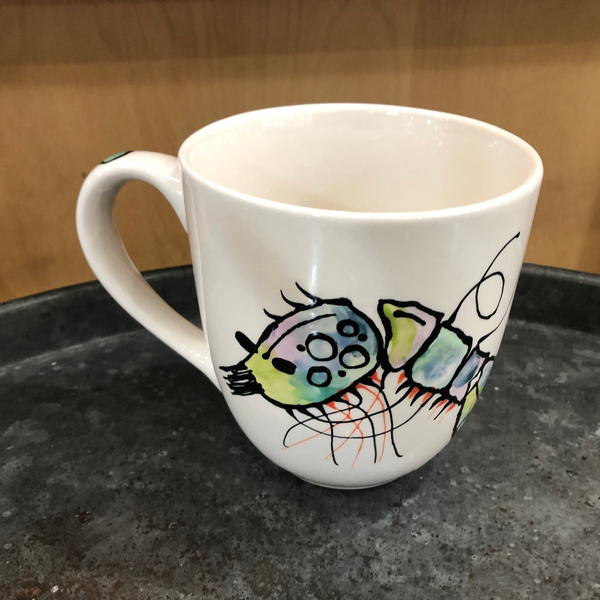 Rainbow Shrimp Coffee Cup