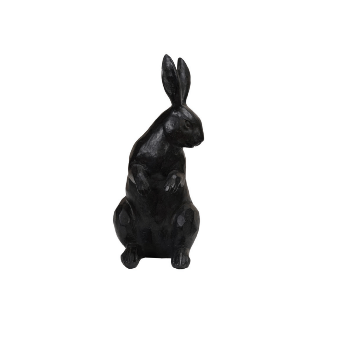 Resin Rabbit with Cast Iron Finish