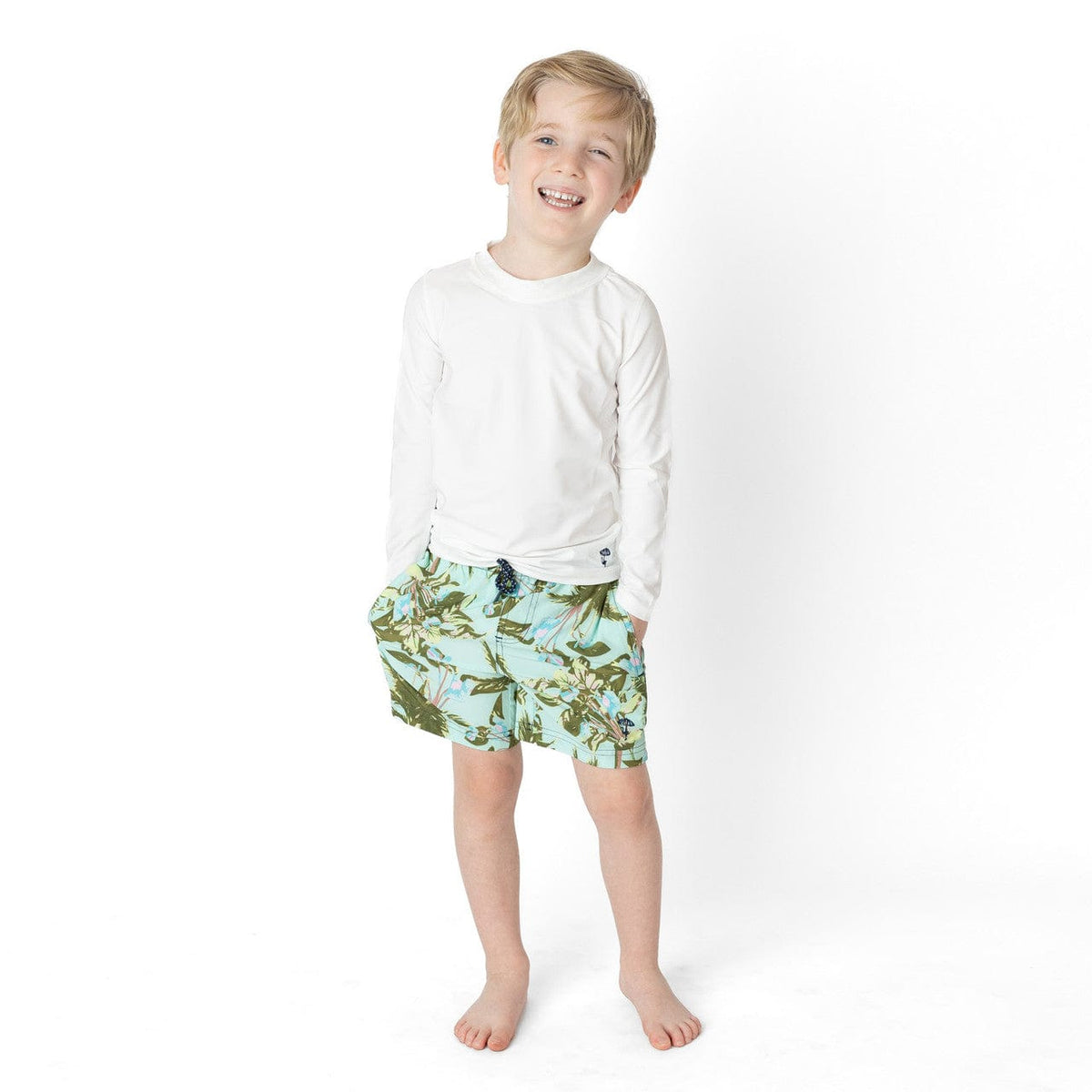 Mint Tropics Boys Trunks