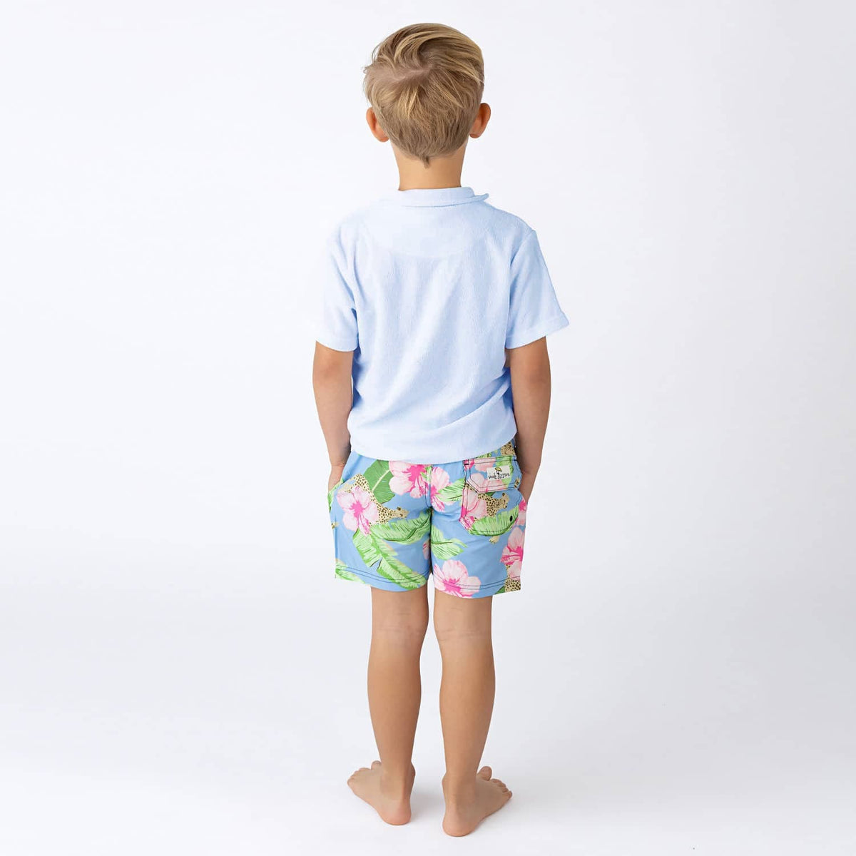 Shade Critters Shade Critters Boys Terry Polo - Light Blue - Little Miss Muffin Children & Home