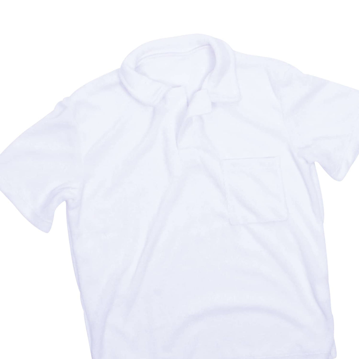 Shade Critters Shade Critters Boys Terry Polo - White - Little Miss Muffin Children & Home