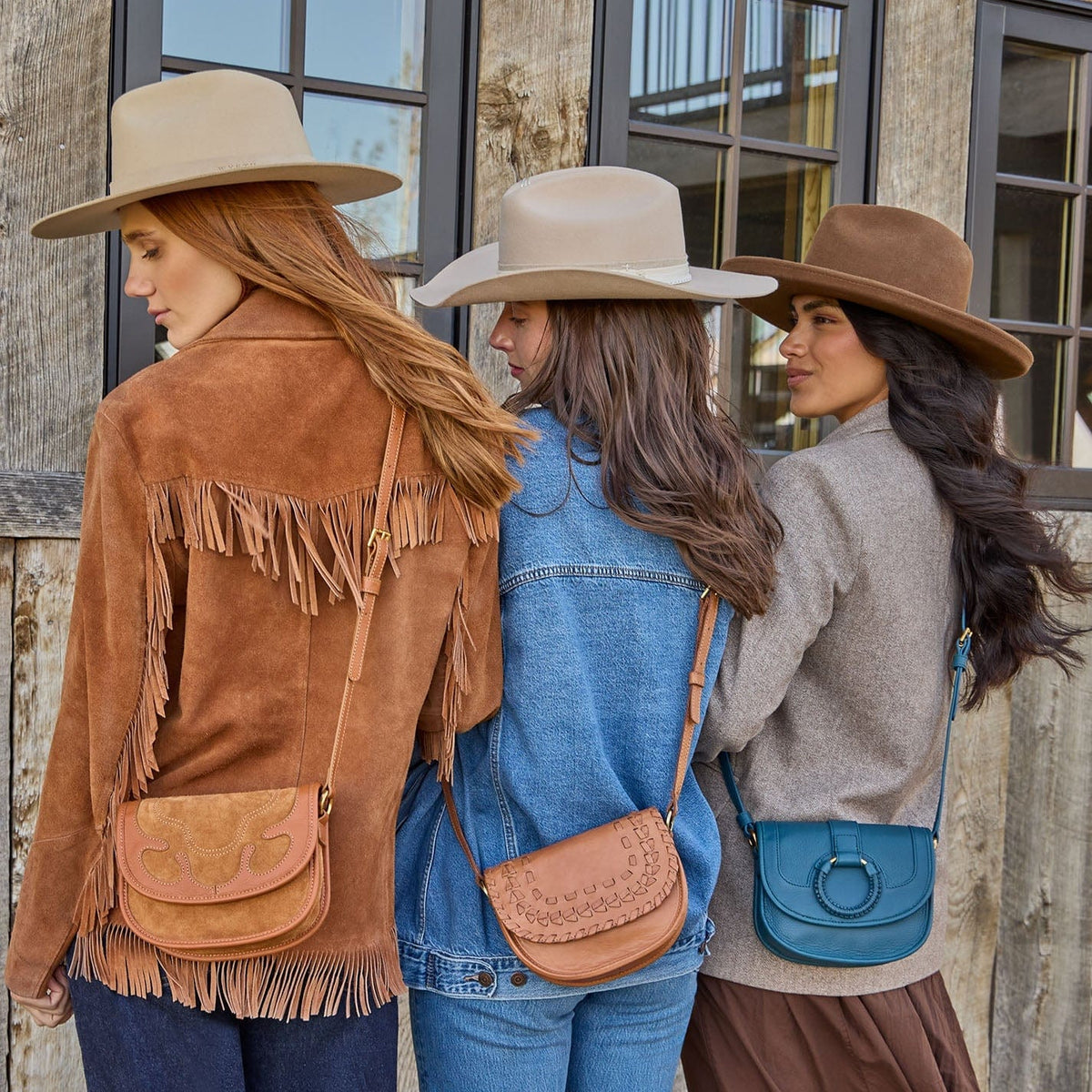 Hobo Kiva Small Crossbody in Suede Leather, Oak Barrel - Little Miss Muffin Children & Home