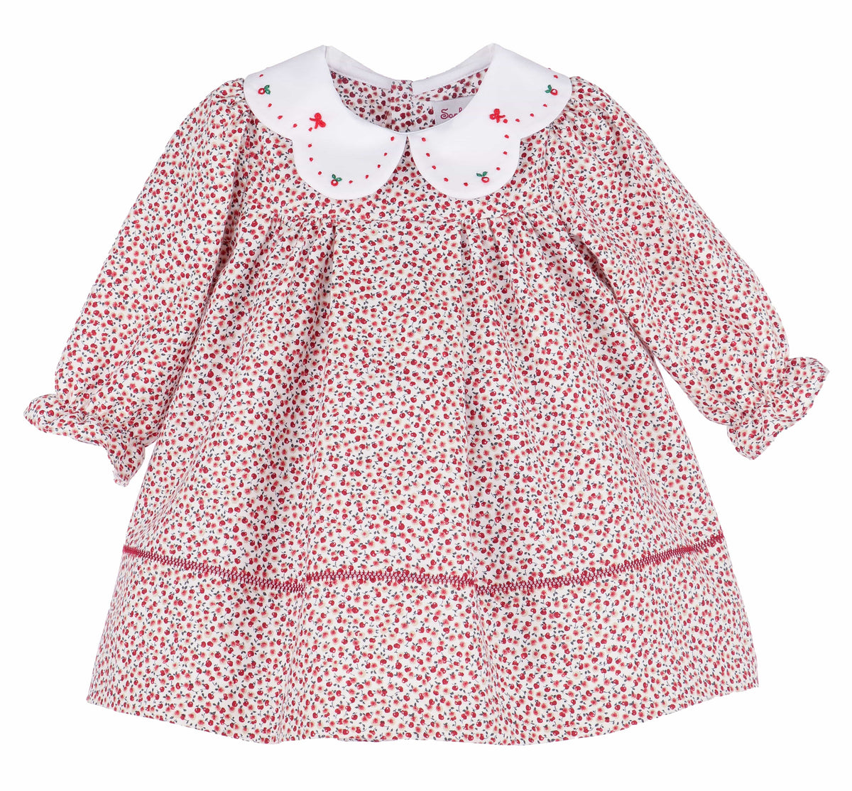 Casero & Associates Apple Orchard Dress, Red - Little Miss Muffin Children & Home